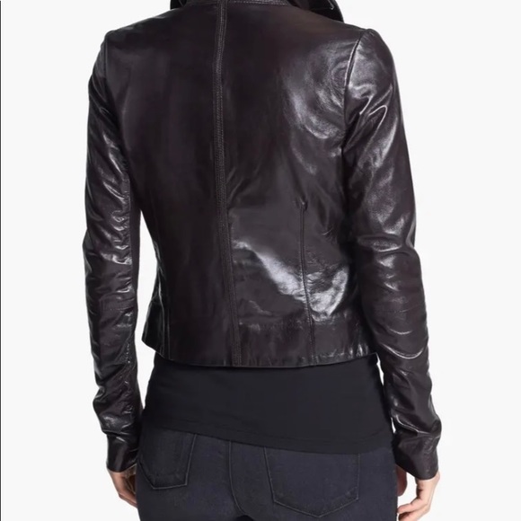 GENUINE LEATHER JACKET. JUNE BLACK from Bloomingdale’s - Picture 2 of 12